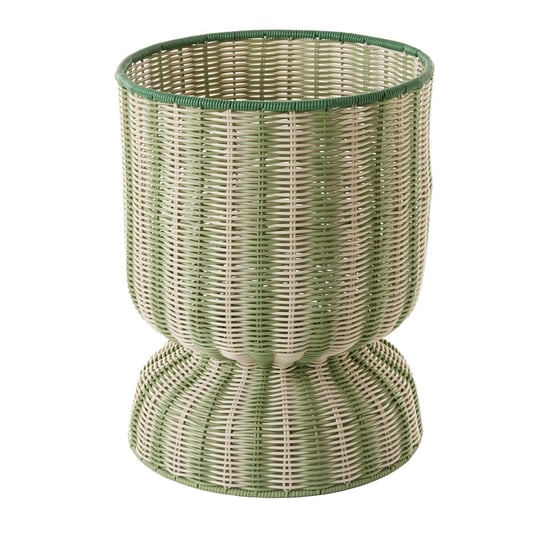 Rye Green & White Plant Stand
