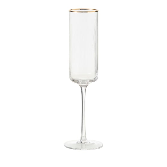 Florence Clear & Gold Flute Pack of 2