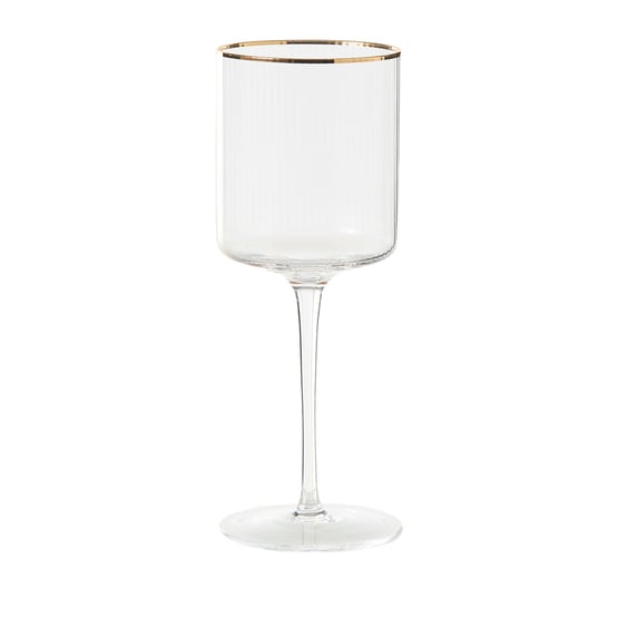 Florence Clear & Gold Wine Glass Pack of 2