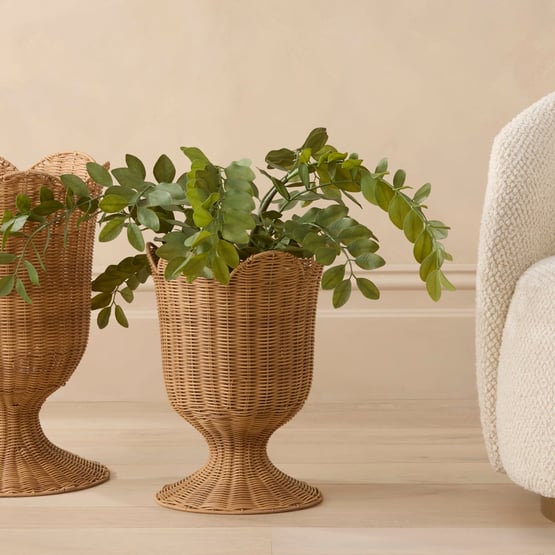 Marigold Natural Small Urn Basket