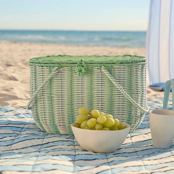 Mexicali Green Picnic Basket