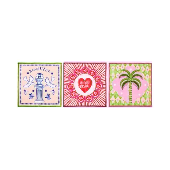 Adeline Fiesta Microfibre Washcloths Pack of 3
