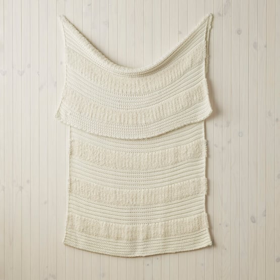Kirby White Stripe Throw