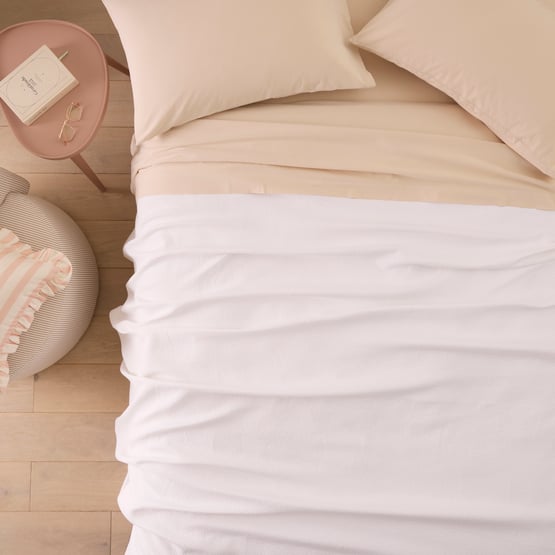 Bridget White Blanket