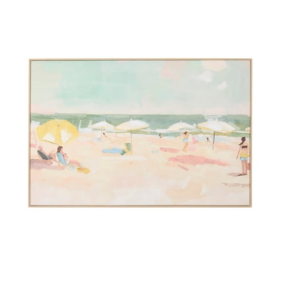 Ocean Beach Scene Canvas