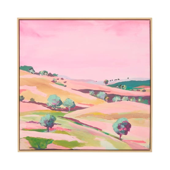 Bushlands Pink Hills Canvas