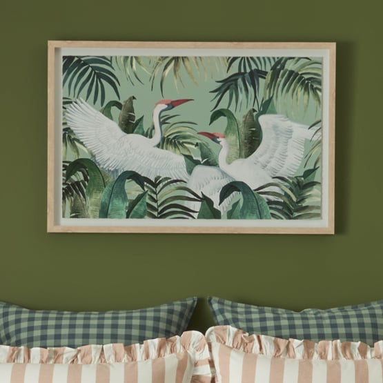 Birdhouse Margot Cranes Wall Art