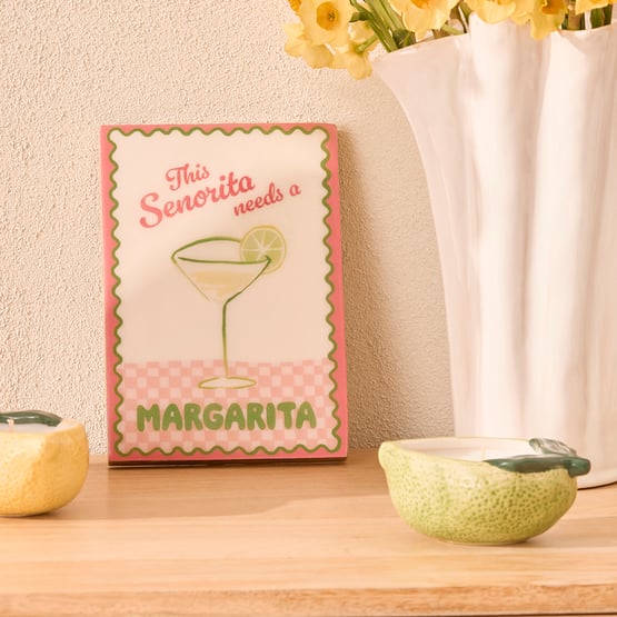 Fiesta Margarita Timber Wall Art