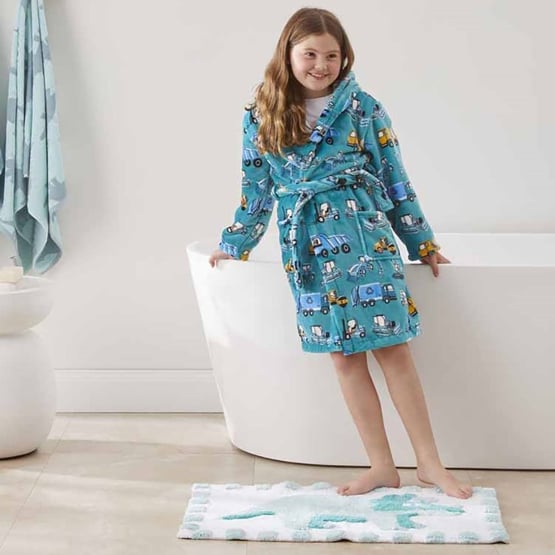 Kids Truck Time Dressing Gown