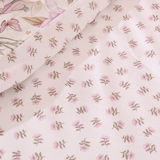 Fleur Harris Sleeping Flutterbunny Soft Fern Quilt Cover Set