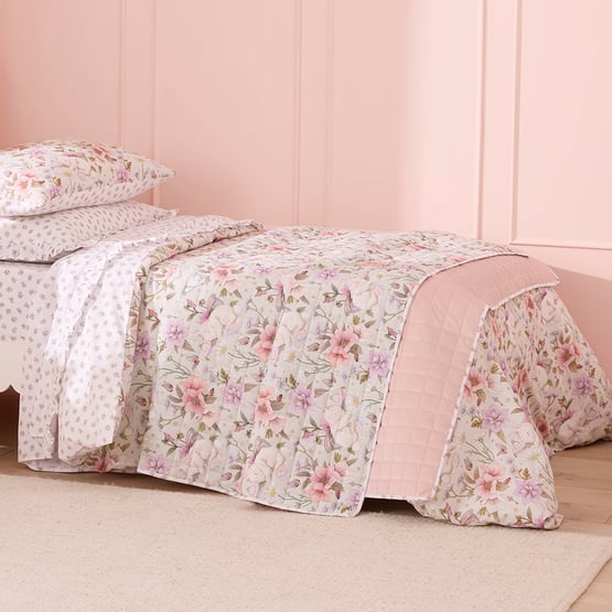 Fleur Harris Sage Sleeping Flutterbunny Coverlet