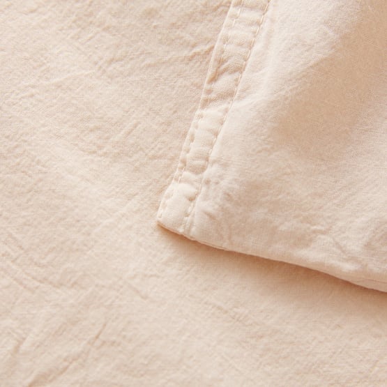 Stonewashed Cotton Sand Cot Quilt Cover Set
