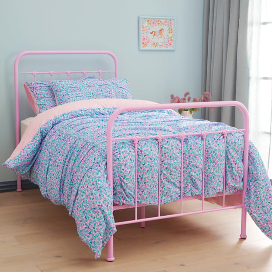 Elsa Lilac Iron Bed