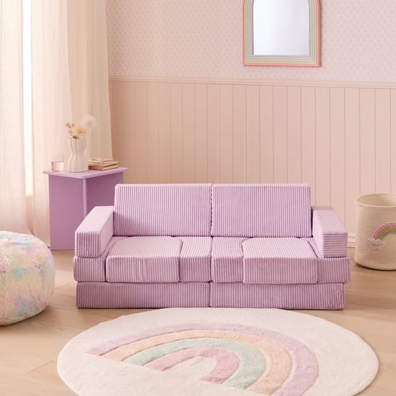 Cord Lilac Play Sofa Set
