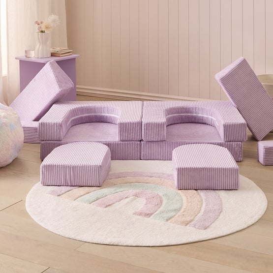 Cord Lilac Play Sofa Set