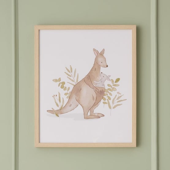 Animals of Oz Kangaroos Nursery Wall Art