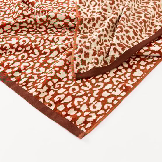 Sorrento Leopard Luxe Velour Beach Towel