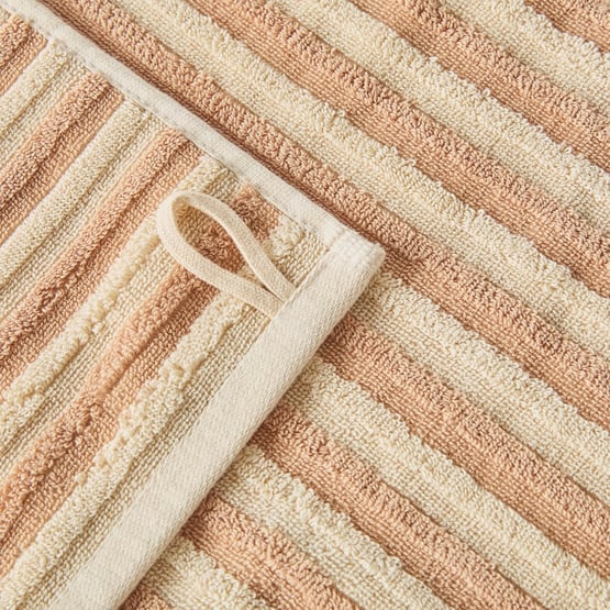 Greenwich Natural Stripe Towel Range