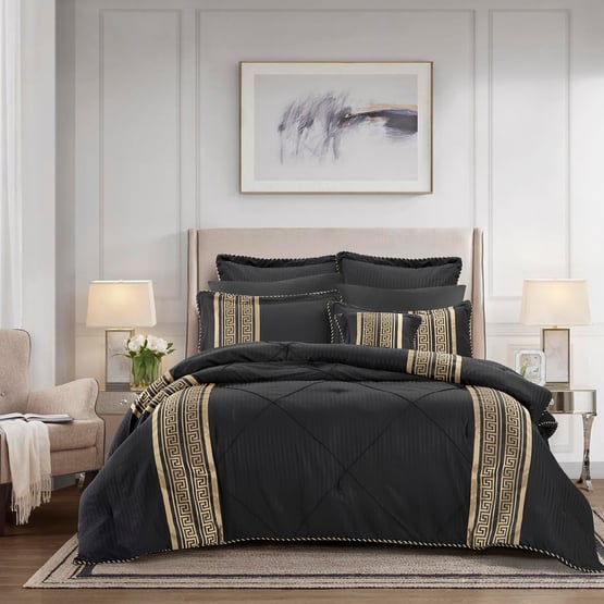 Raffaello Black Comforter Set
