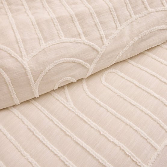 Archie Tufted Macadamia Quilted Coverlet Separates