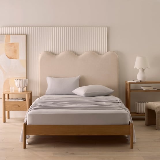 Flannelette Plain Dye Silver Sheet Set
