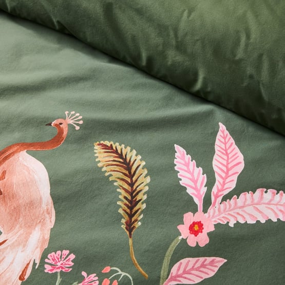 Allegra Green Quilt Cover Set