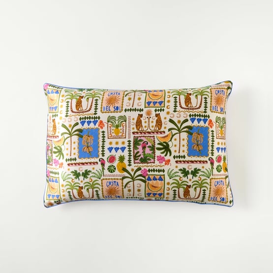 Pure Silk Costa Del Sol Pillowcase