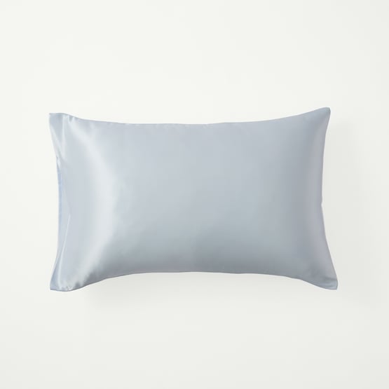 Satin Soft Blue Pillowcase