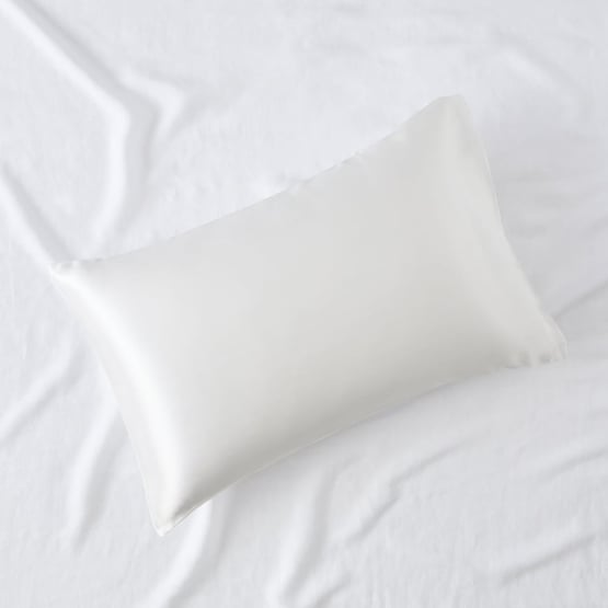 Satin White Pillowcase