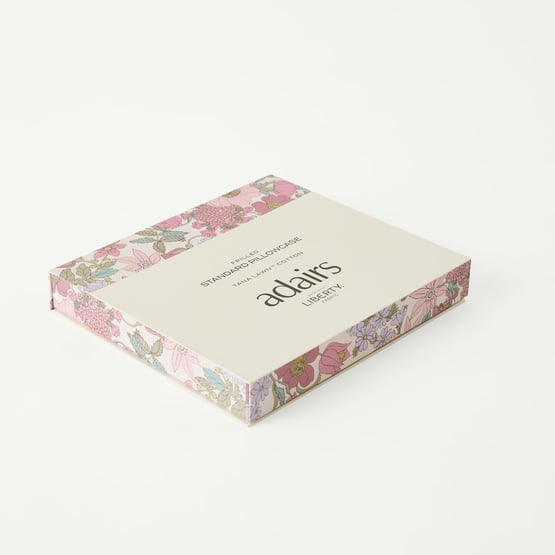 Liberty Tana Lawn™ Clarabell Pink & Lavender Frilled Pillowcase