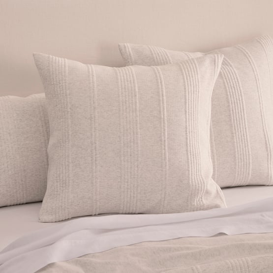 Ribbed Jersey Light Grey Pillowcases