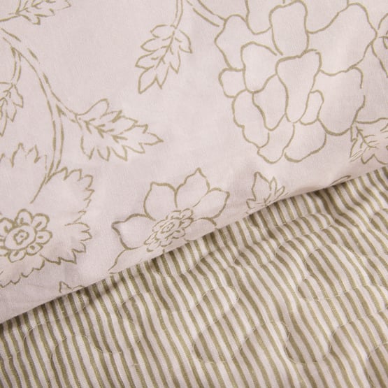 Clovelly Pink Quilted Quilt Cover Separates