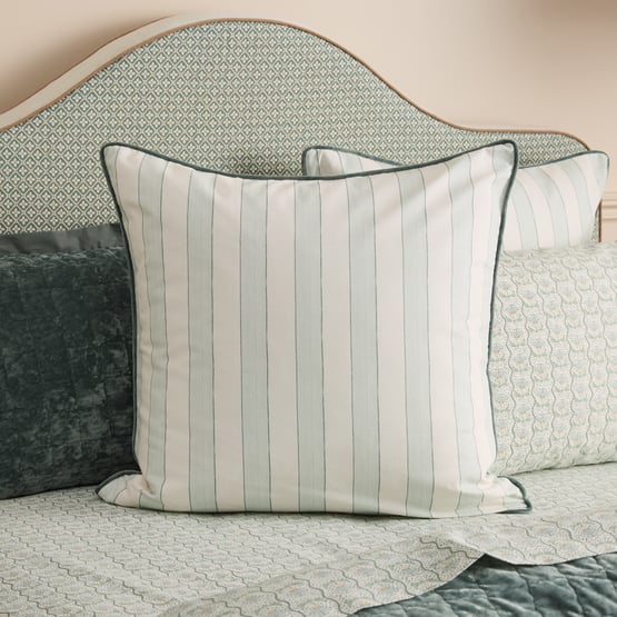 Cliveden Cypress Velvet Quilted Pillowcases