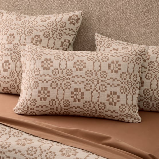Roma Natural Jacquard Pillowcases
