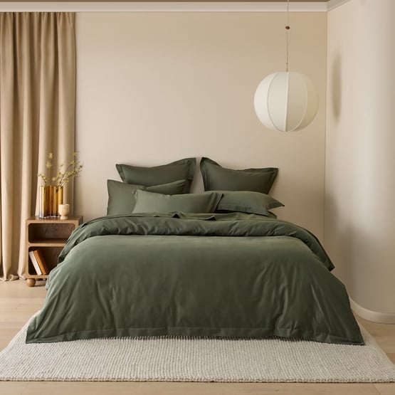 600TC Bamboo Cotton Thyme Quilt Cover Separates