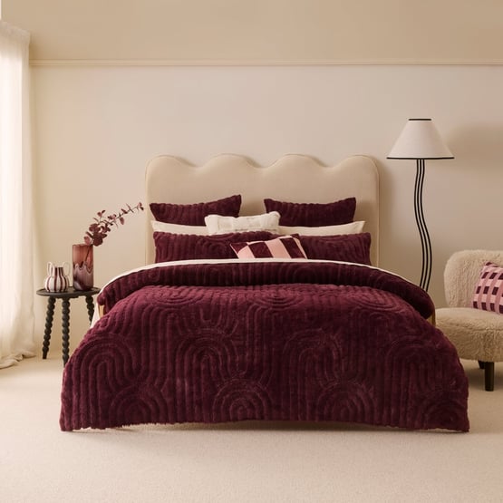 Zuri Pinot Faux Fur Quilt Cover Separates