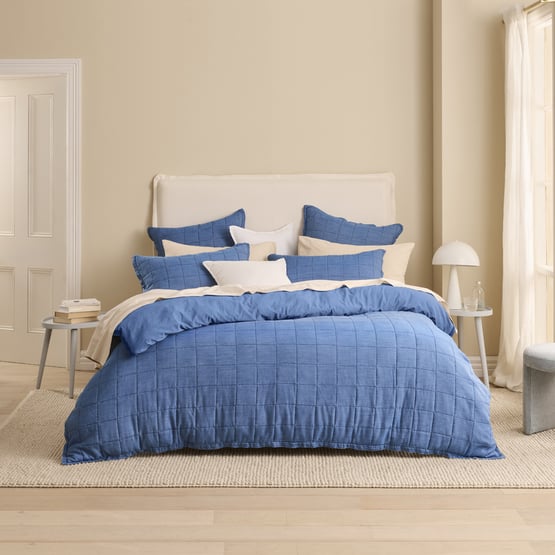 James Denim Lyocell Quilted Quilt Cover Separates