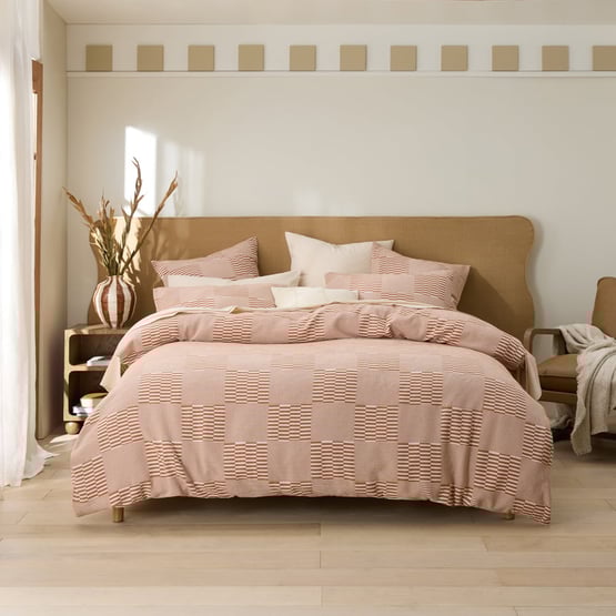 Jasper Rust Quilt Cover Set + Separates