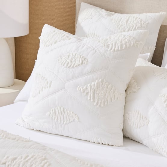 Kobie Natural Quilted Pillowcases