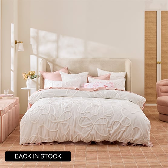 Mia White Tufted Quilt Cover Separates