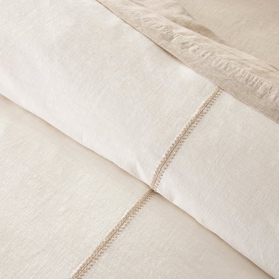 Annika Embroidered White Pillowcases