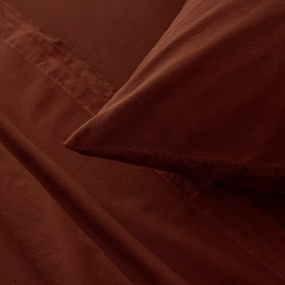 Stonewashed Cotton Auburn Sheet Separates