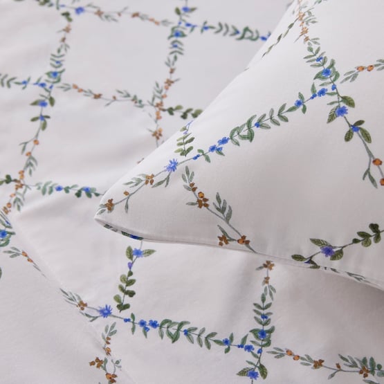 Esther Floral Off White Printed Sheet Set
