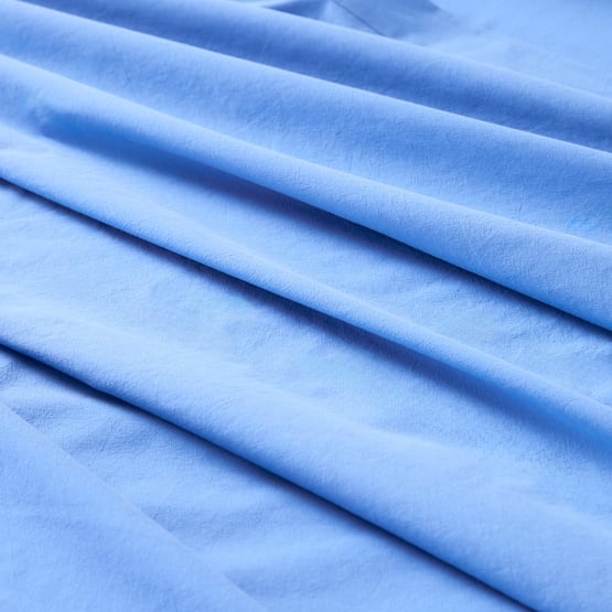 Stonewashed Cotton Cobalt Sheet Seperates