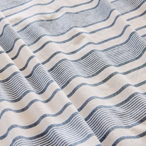 Yarn Dyed Navy Stripe Sheet Set