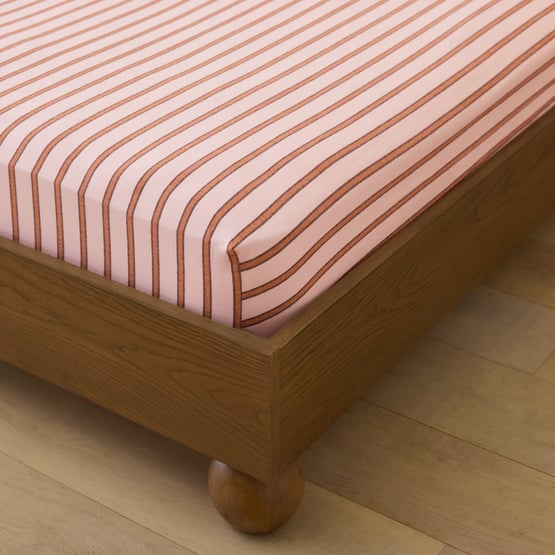 Yarn Dyed Pink Avery Stripe Sheet Set