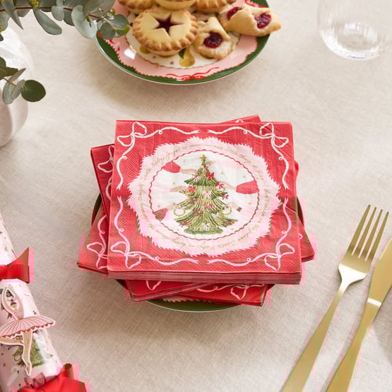 Festive 12 Days of Christmas Paper Napkin Pack of 40