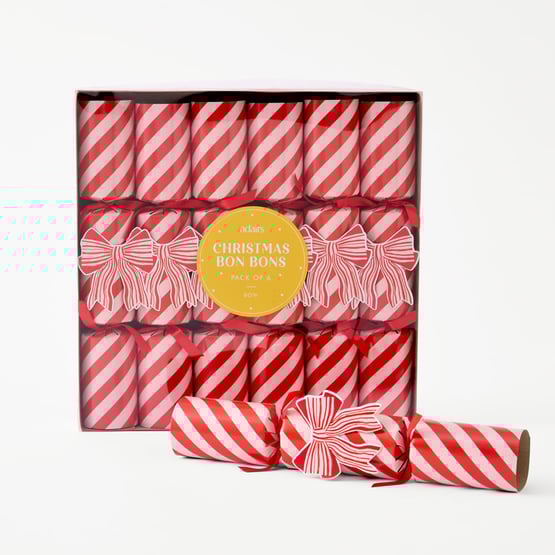 Bow Christmas Bon Bons Pack of 6