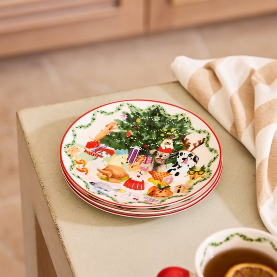 Dashing Dogs Plate
