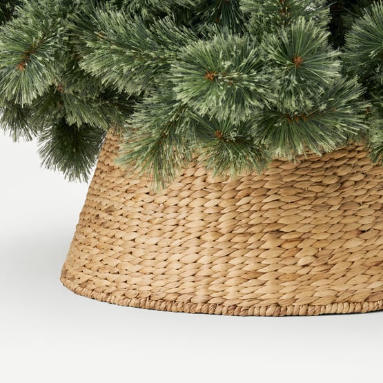 Woven Natural Christmas Tree Skirt